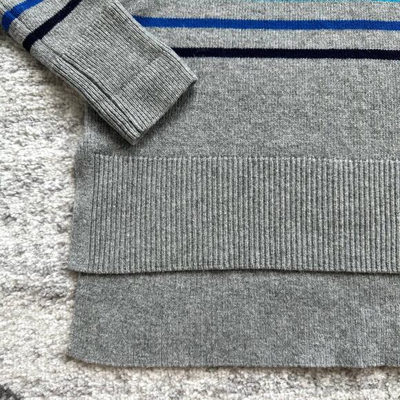 Gap Wool Blend Gray Rainbow Stripe Sweater Size XS - Picture 8 of 12